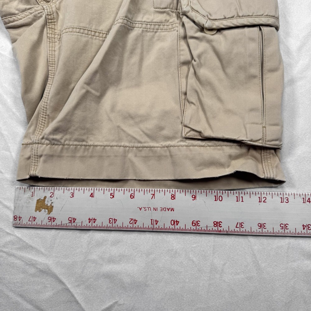 POLO RALPH LAUREN Men's Size 34 Tan 100% Cotton Classic Polo Chino‎ Cargo Shorts - Picture 8 of 8